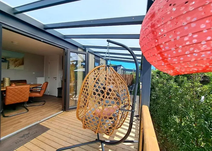Luxe Chalet Met Veranda Tuin En Hottub, Zeeland Vp007